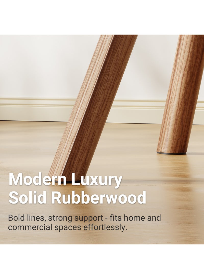 Chulovs Easel TV Stand for 32-75 inch LCD LED Flat, Height Adjustable Tripod TV Floor Stand with Wood Legs - Image 5